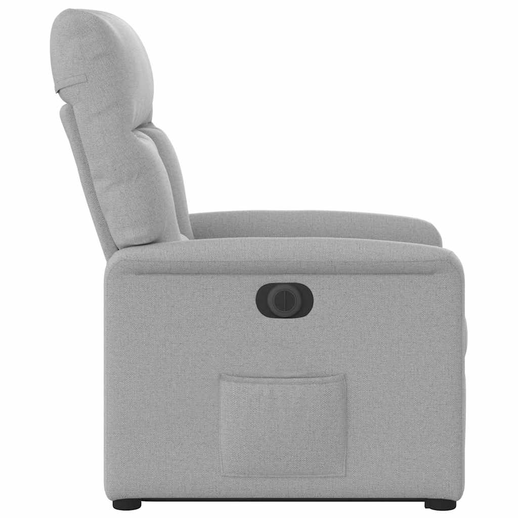 Fauteuil inclinable électrique gris nuage tissu - XIOS