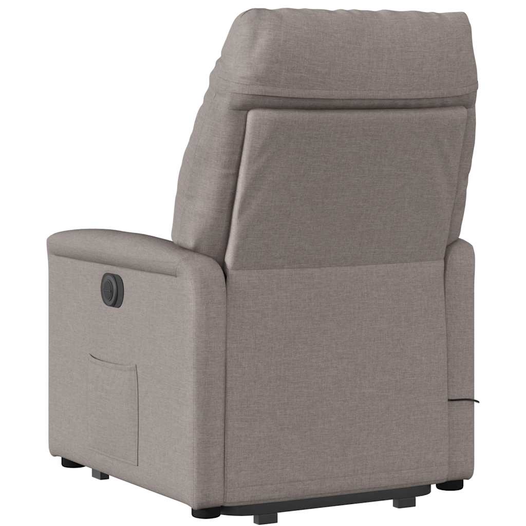 Fauteuil inclinable de massage électrique Taupe Tissu - XIOS