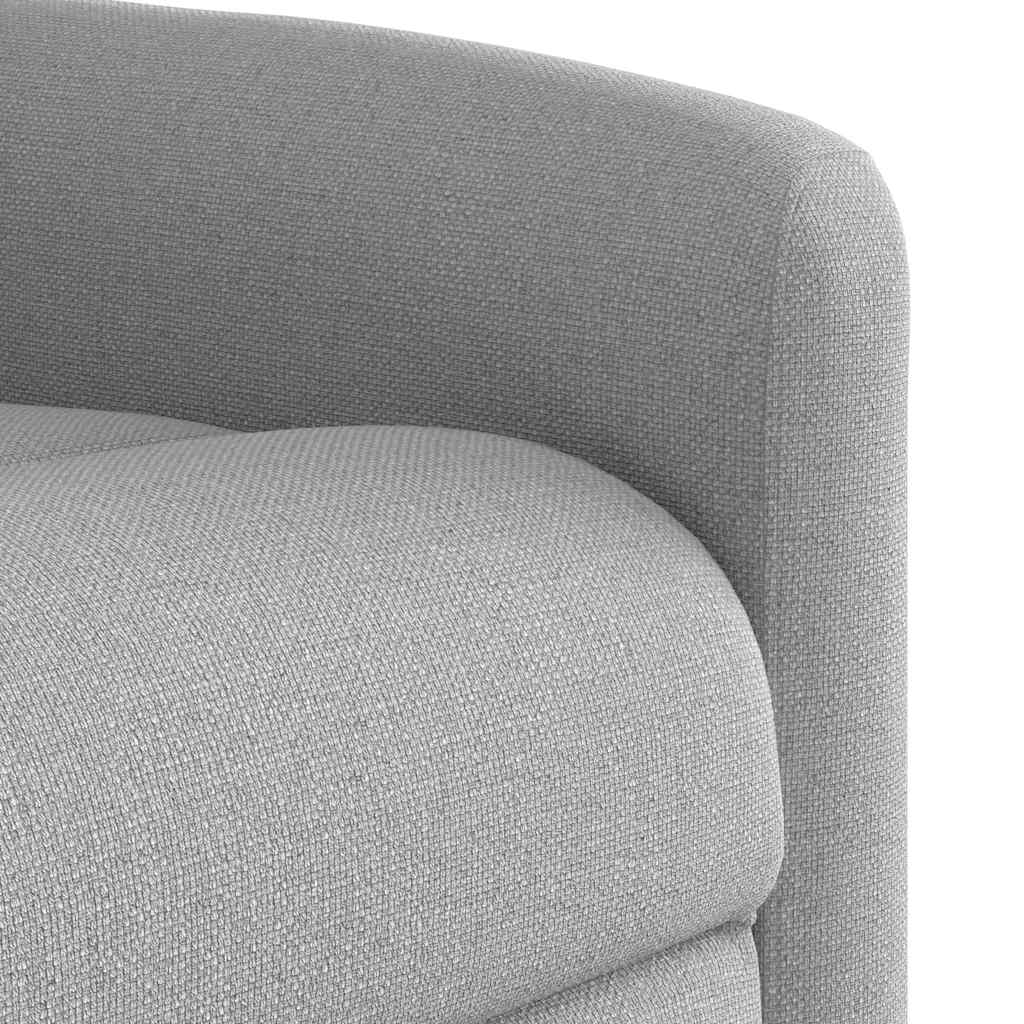 Fauteuil inclinable de massage électrique gris nuage tissu