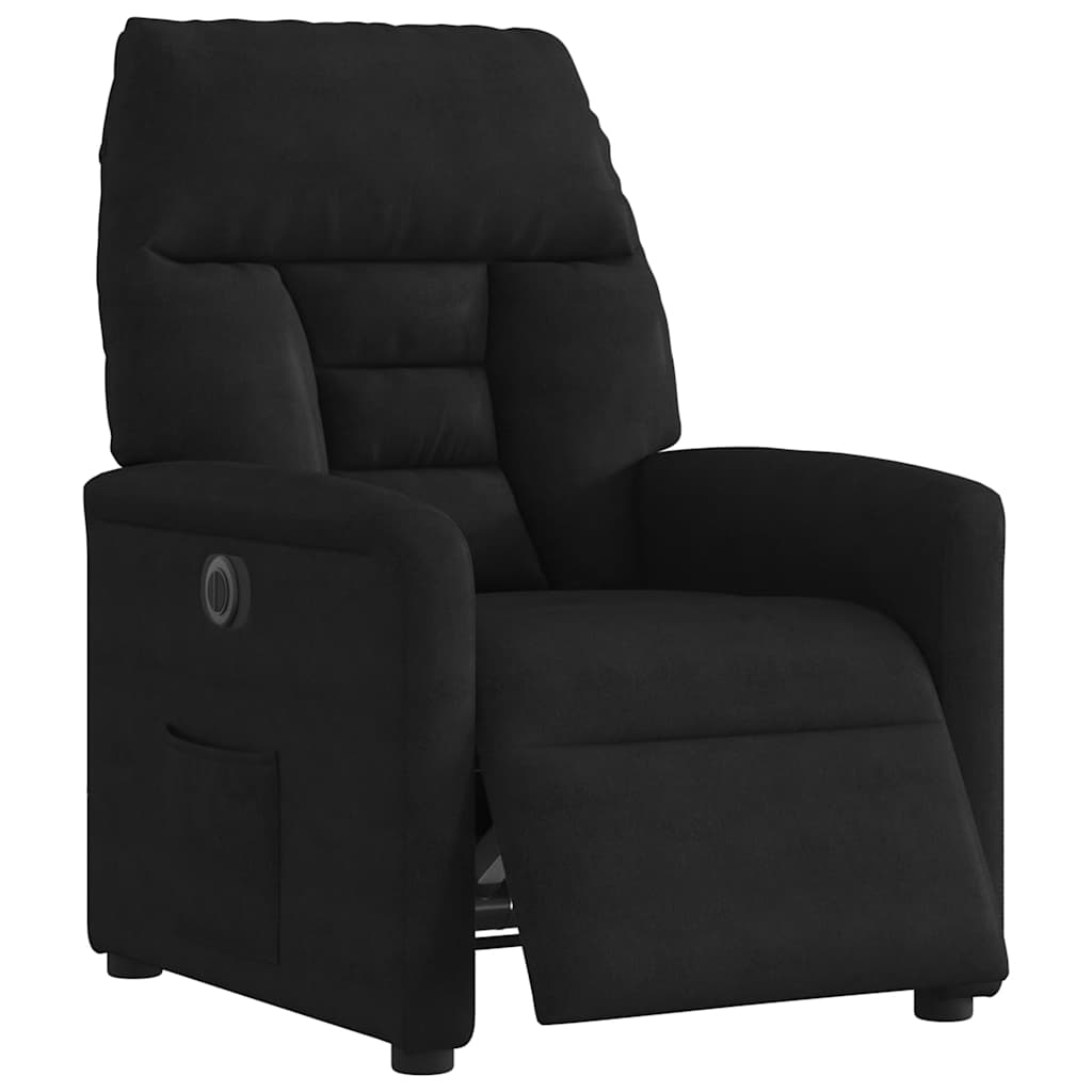 Fauteuil inclinable électrique noir tissu microfibre - XIOS