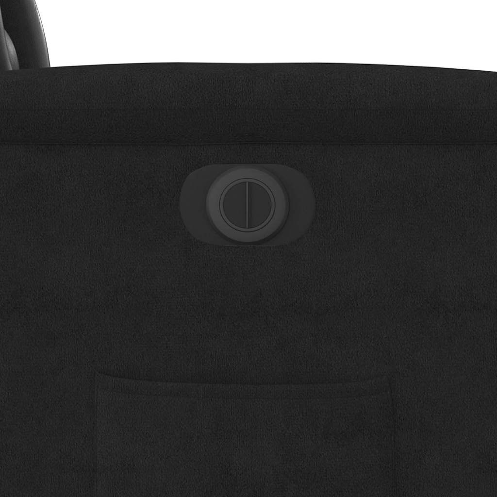Fauteuil inclinable électrique noir tissu microfibre - XIOS