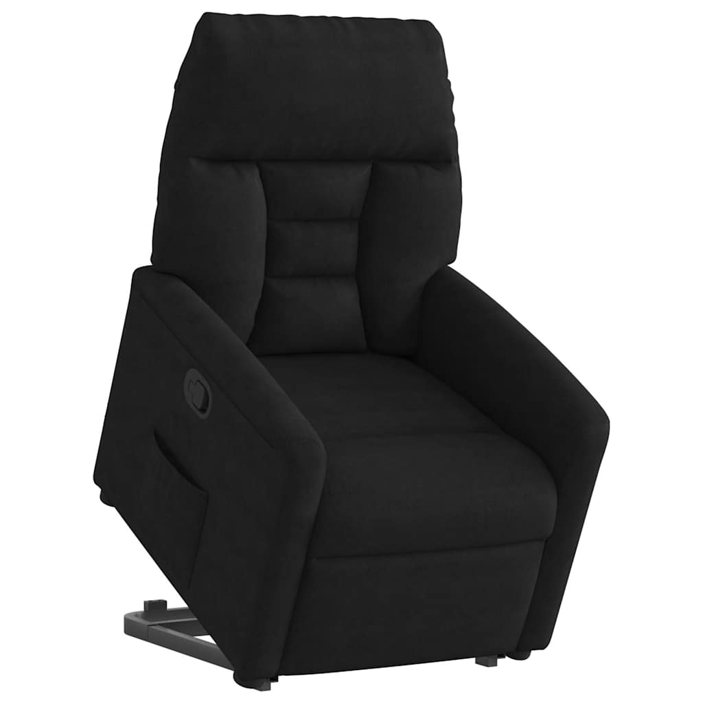 Fauteuil inclinable noir tissu microfibre - XIOS