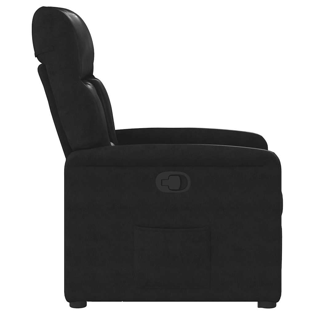 Fauteuil inclinable noir tissu microfibre - XIOS