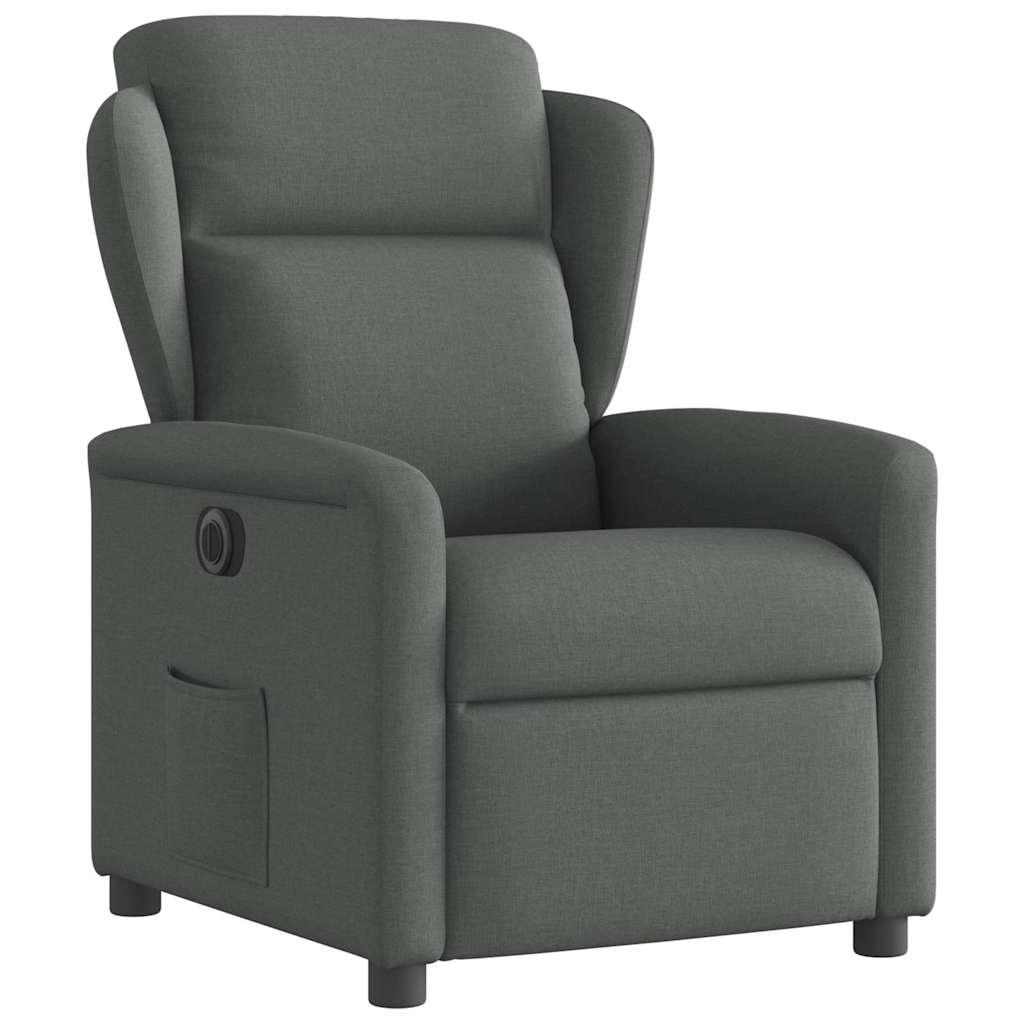 Fauteuil inclinable électrique Gris foncé Tissu - XIOS