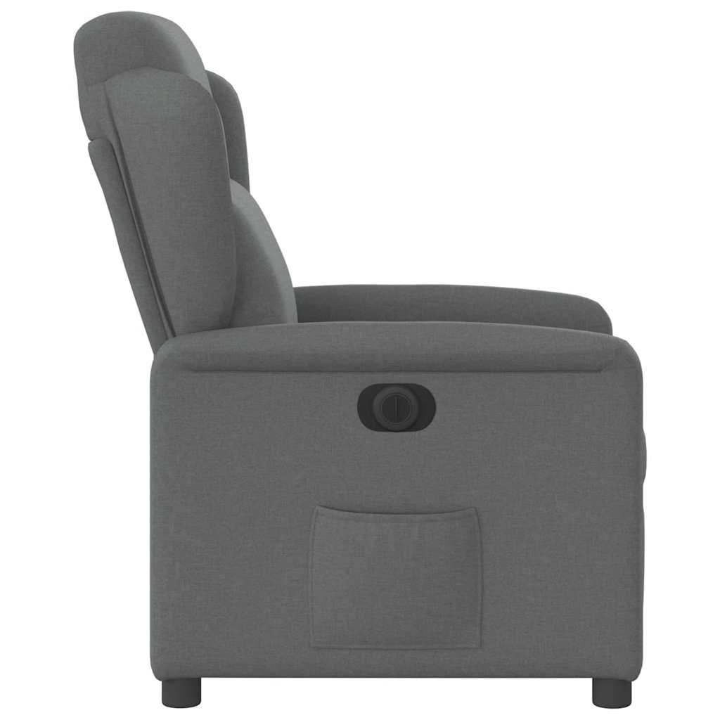 Fauteuil inclinable électrique Gris foncé Tissu - XIOS