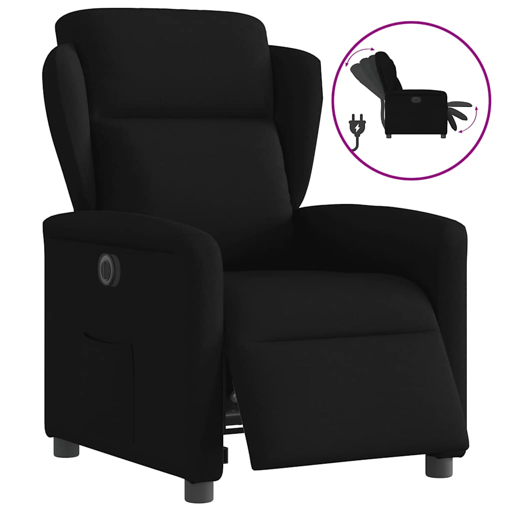 Fauteuil inclinable électrique Noir Tissu - XIOS