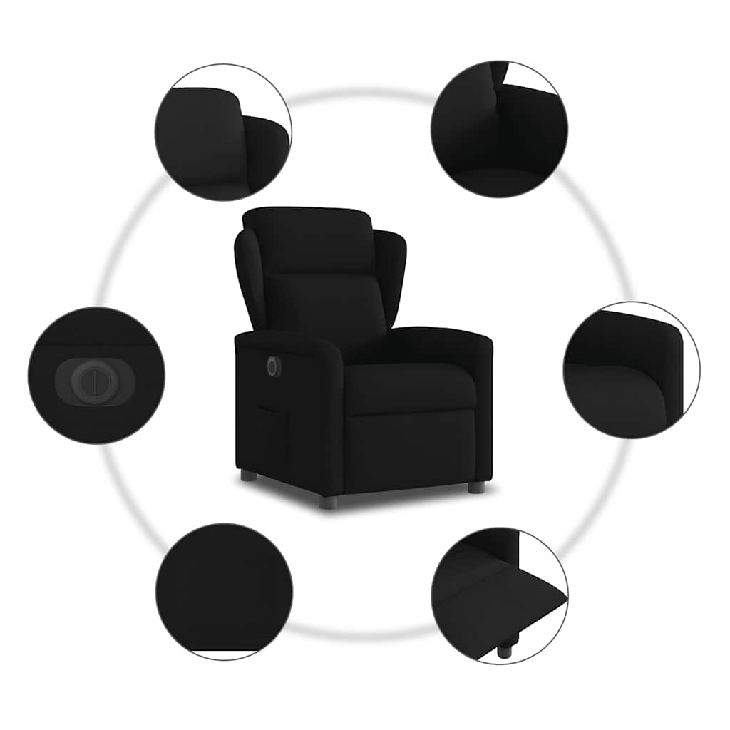 Fauteuil inclinable électrique Noir Tissu - XIOS