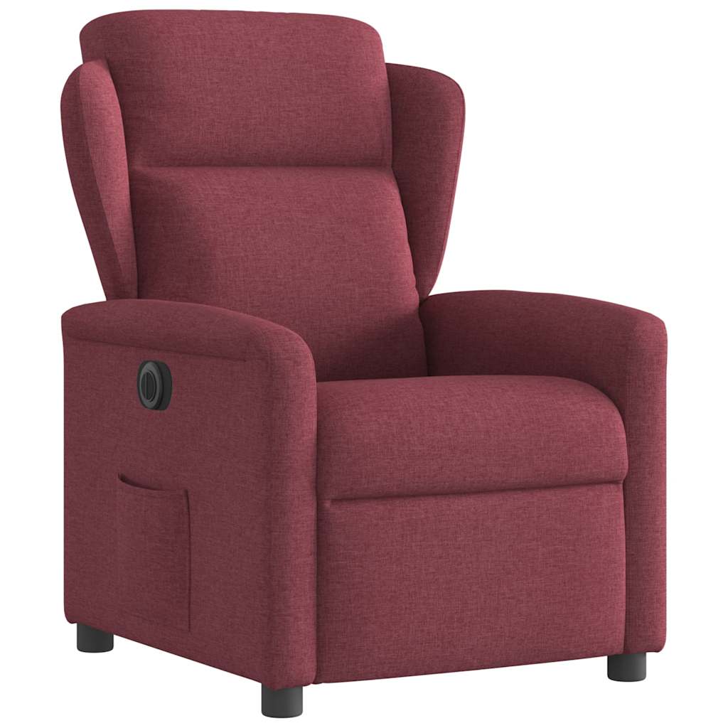 Fauteuil inclinable électrique Rouge bordeaux Tissu - XIOS