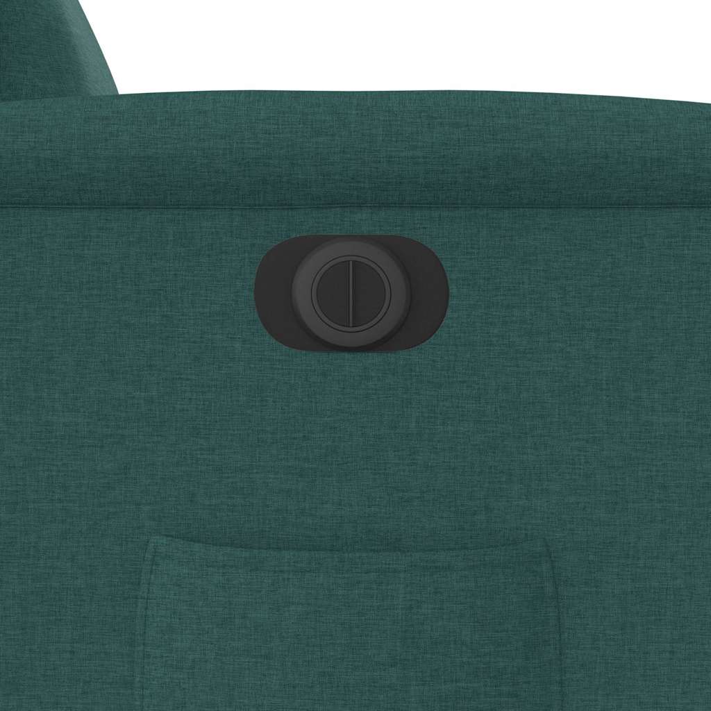 Fauteuil inclinable électrique Vert foncé Tissu - XIOS