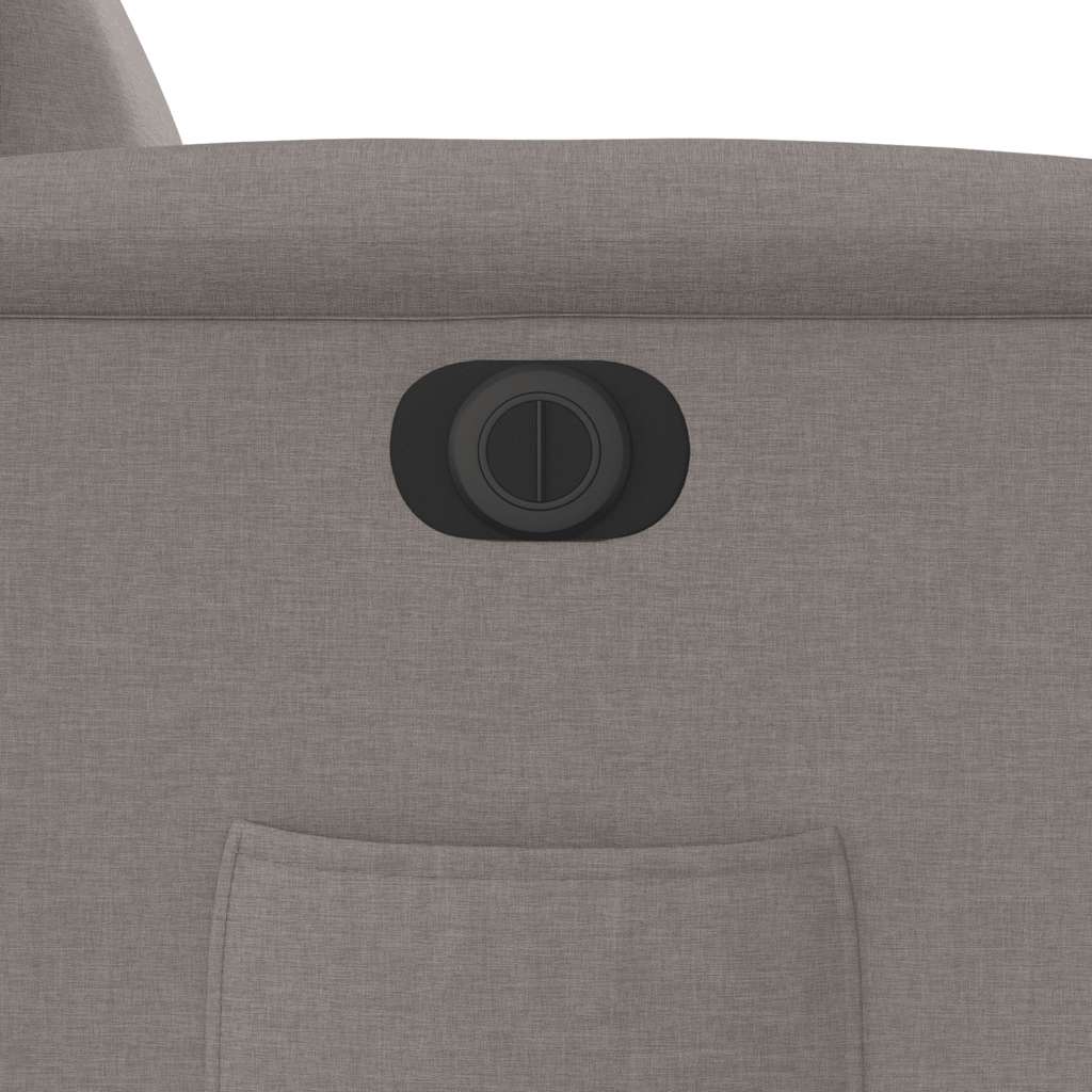 Fauteuil inclinable électrique Taupe Tissu - XIOS