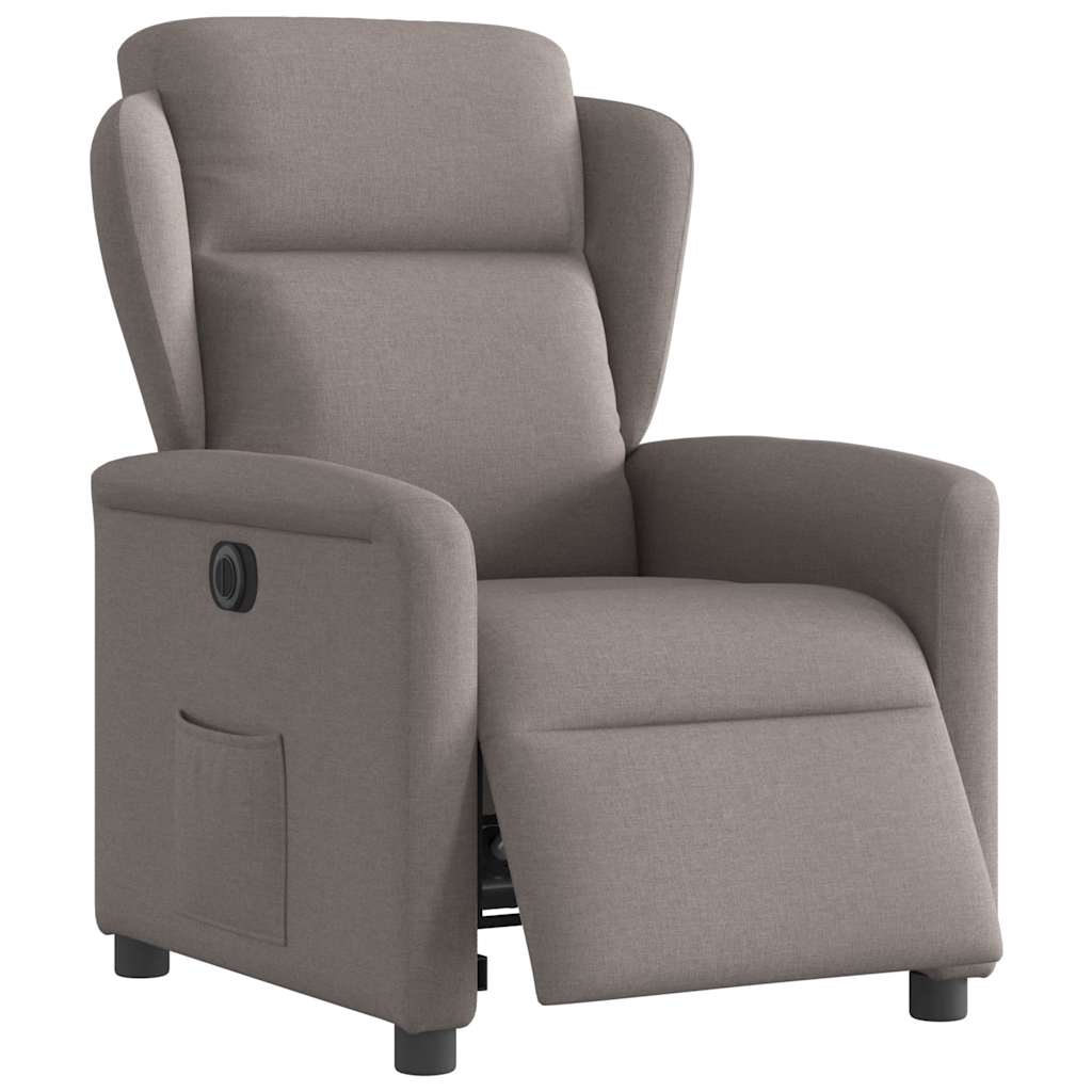 Fauteuil inclinable électrique Taupe Tissu - XIOS
