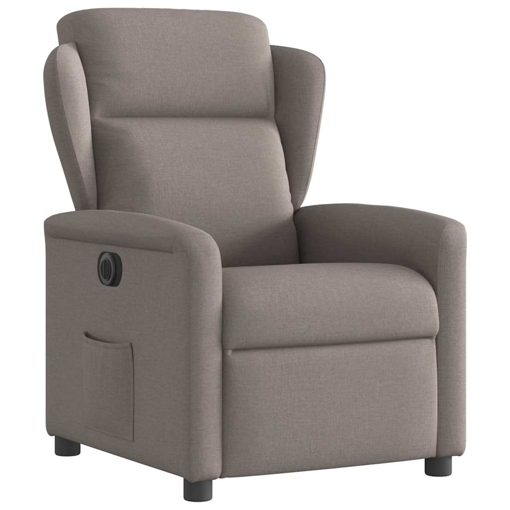 Fauteuil inclinable électrique Taupe Tissu - XIOS