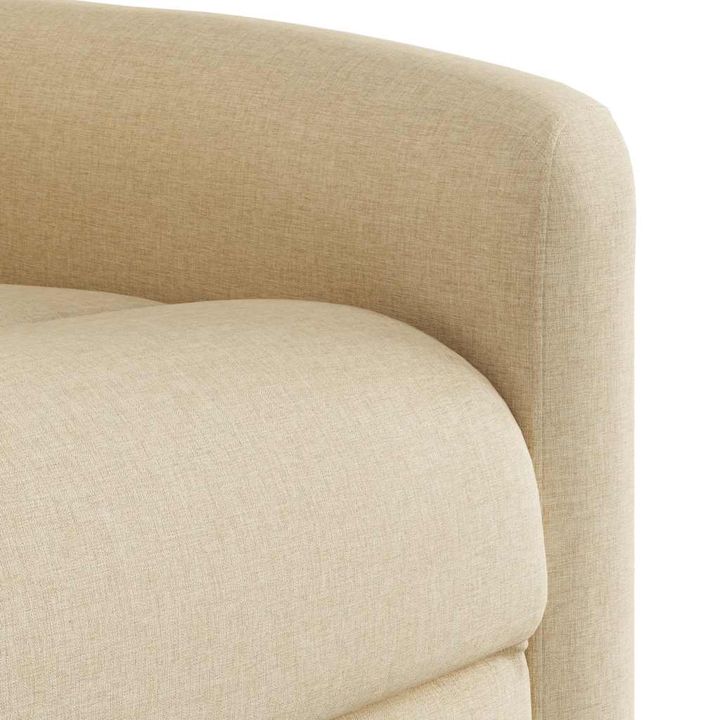 Fauteuil inclinable électrique Crème Tissu - XIOS
