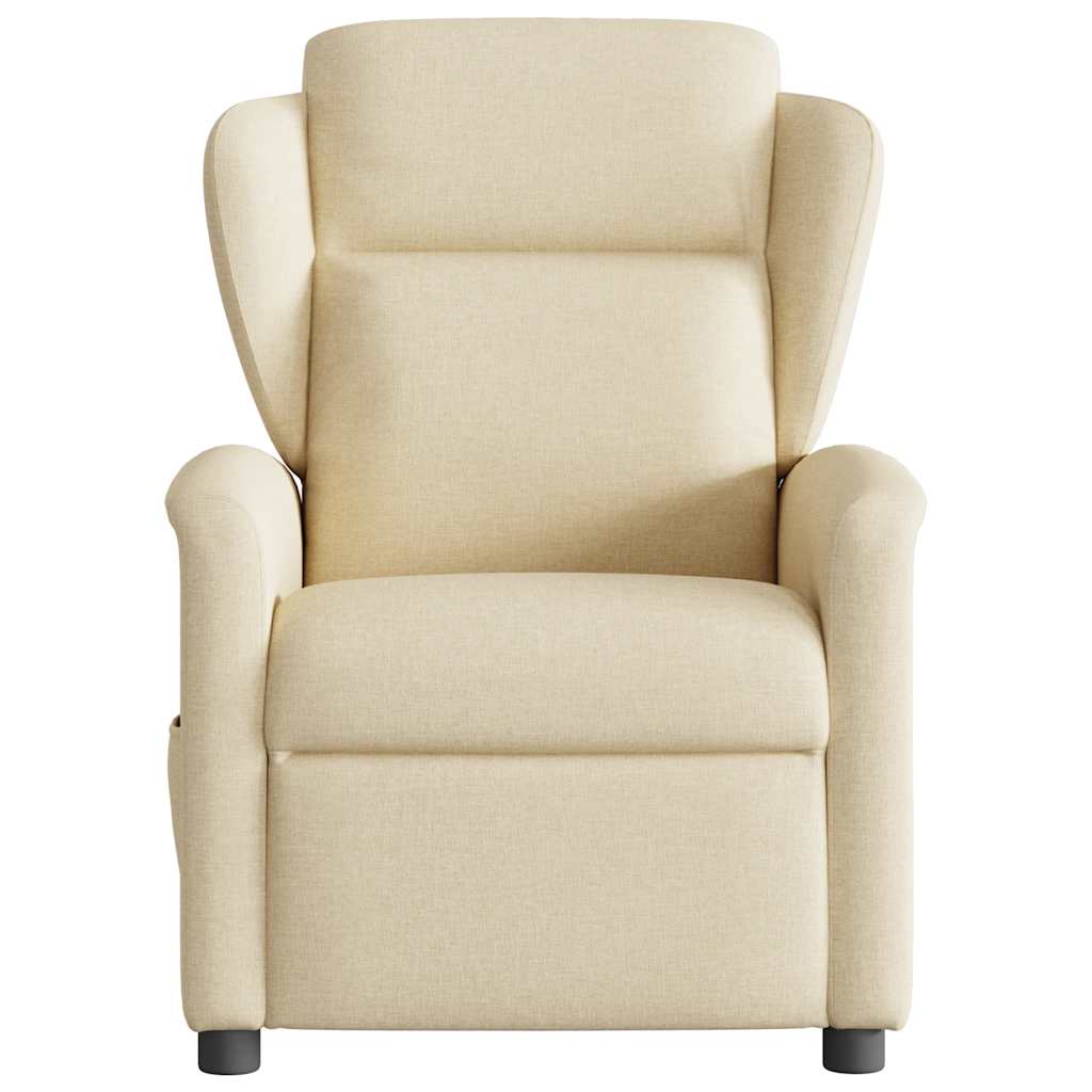Fauteuil inclinable électrique Crème Tissu - XIOS