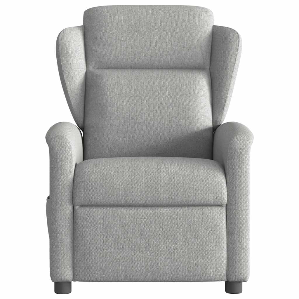 Fauteuil inclinable électrique gris nuage tissu - XIOS