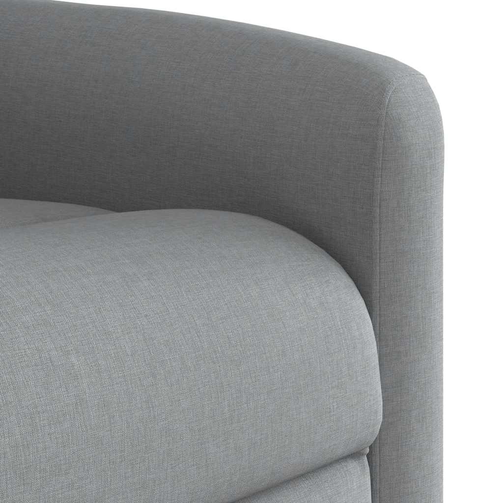Fauteuil de massage inclinable électrique gris clair tissu - XIOS