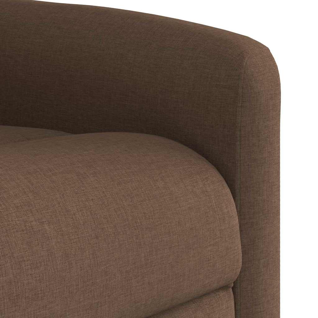 Fauteuil inclinable de massage électrique marron tissu - XIOS