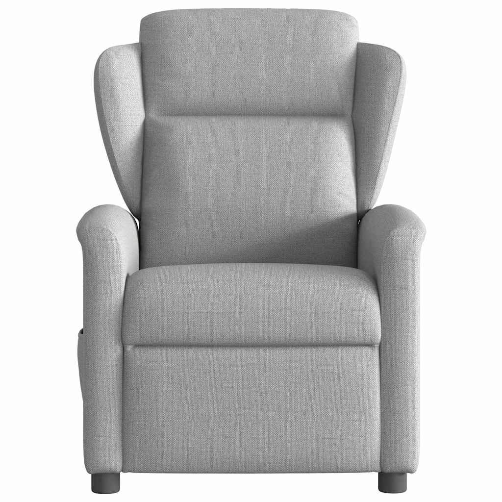 Fauteuil de massage inclinable électrique gris nuage tissu - XIOS