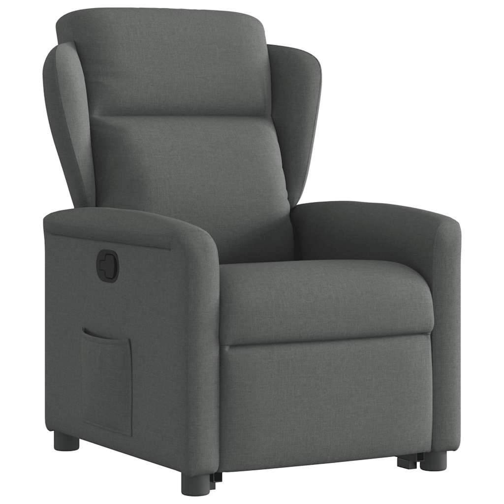 Fauteuil inclinable Gris foncé Tissu - XIOS