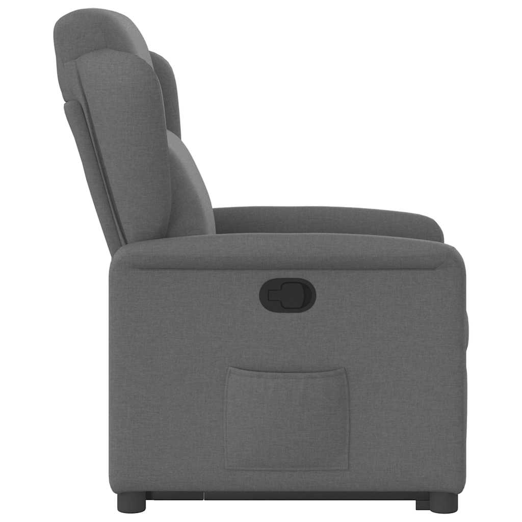 Fauteuil inclinable Gris foncé Tissu