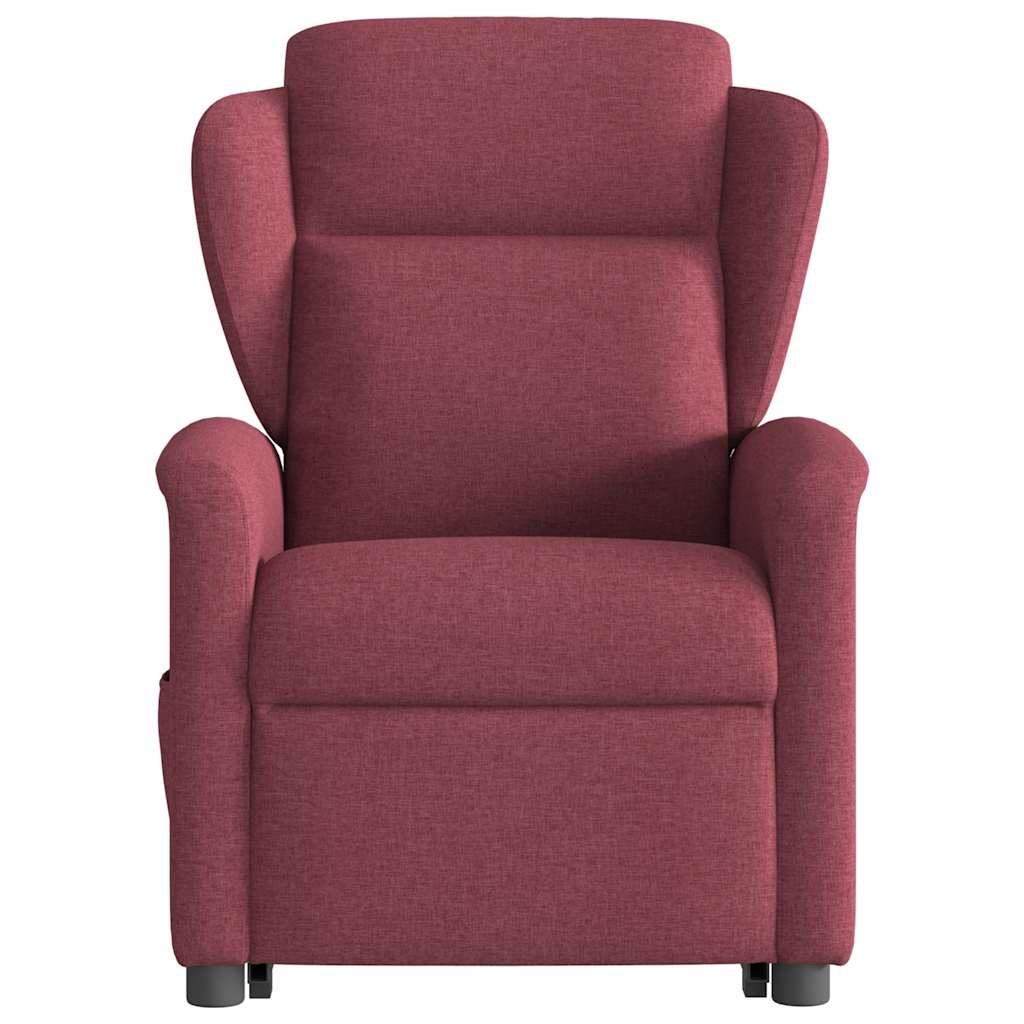Fauteuil inclinable rouge bordeaux tissu - XIOS