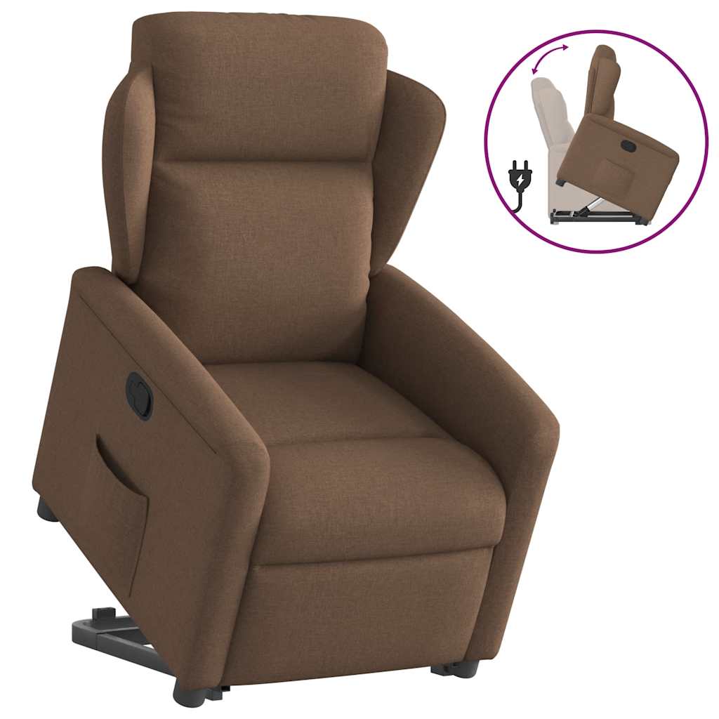 Fauteuil inclinable Marron Tissu - XIOS