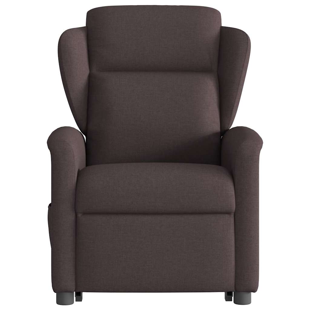Fauteuil inclinable marron foncé tissu - XIOS