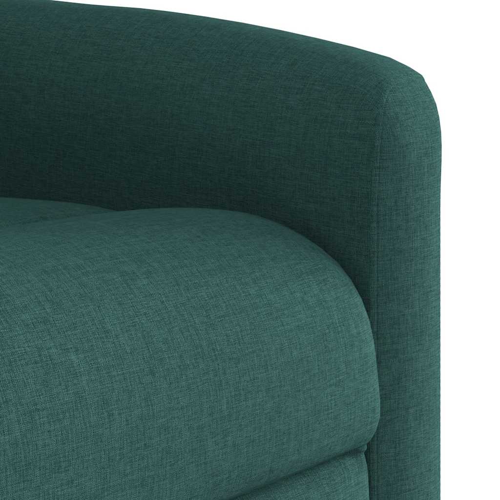 Fauteuil inclinable vert foncé tissu - XIOS