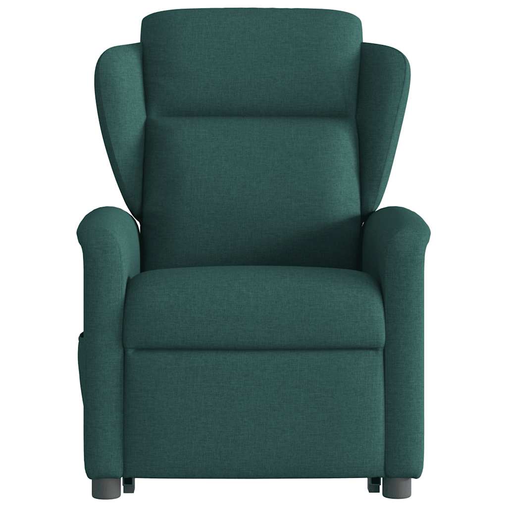 Fauteuil inclinable vert foncé tissu - XIOS