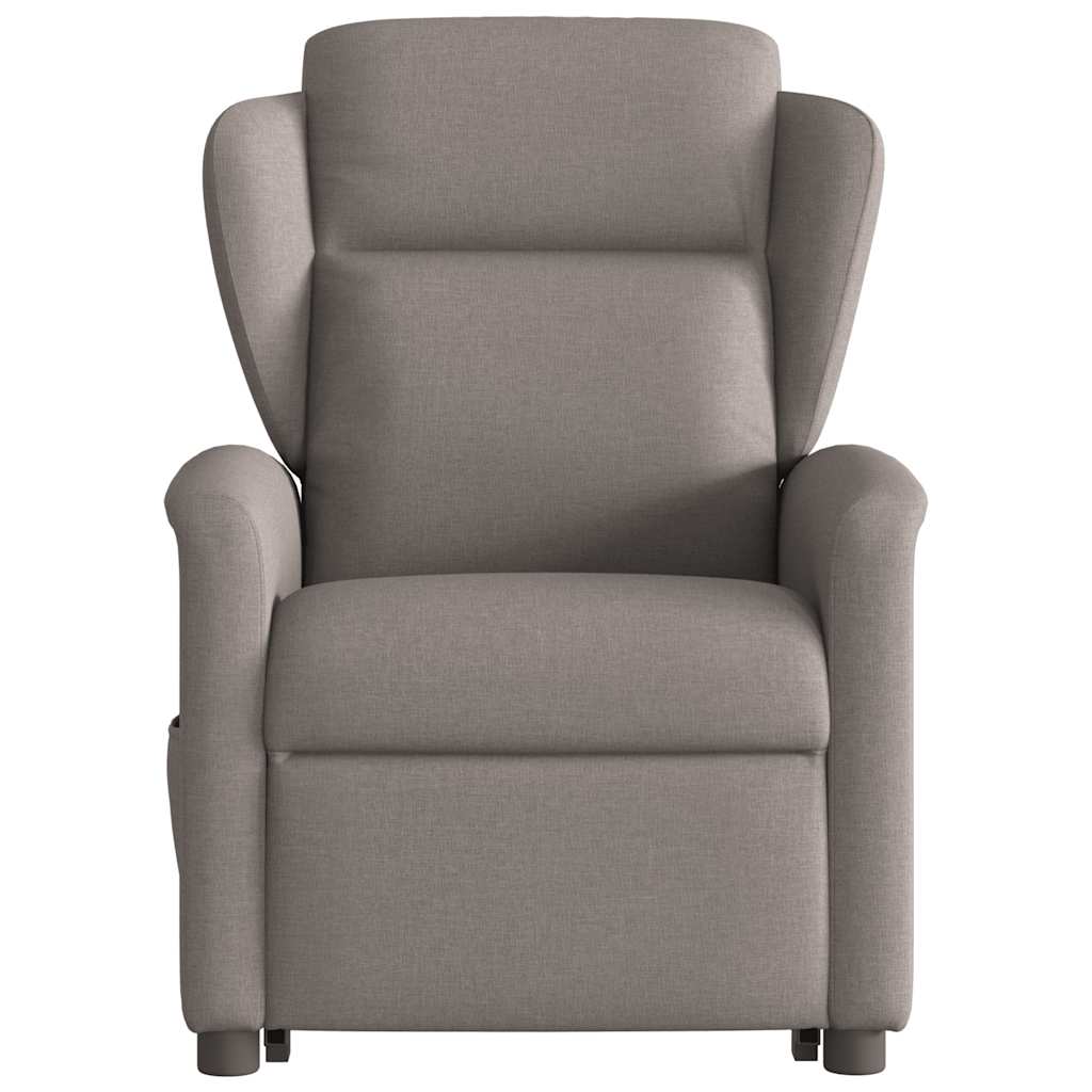 Fauteuil inclinable taupe tissu - XIOS