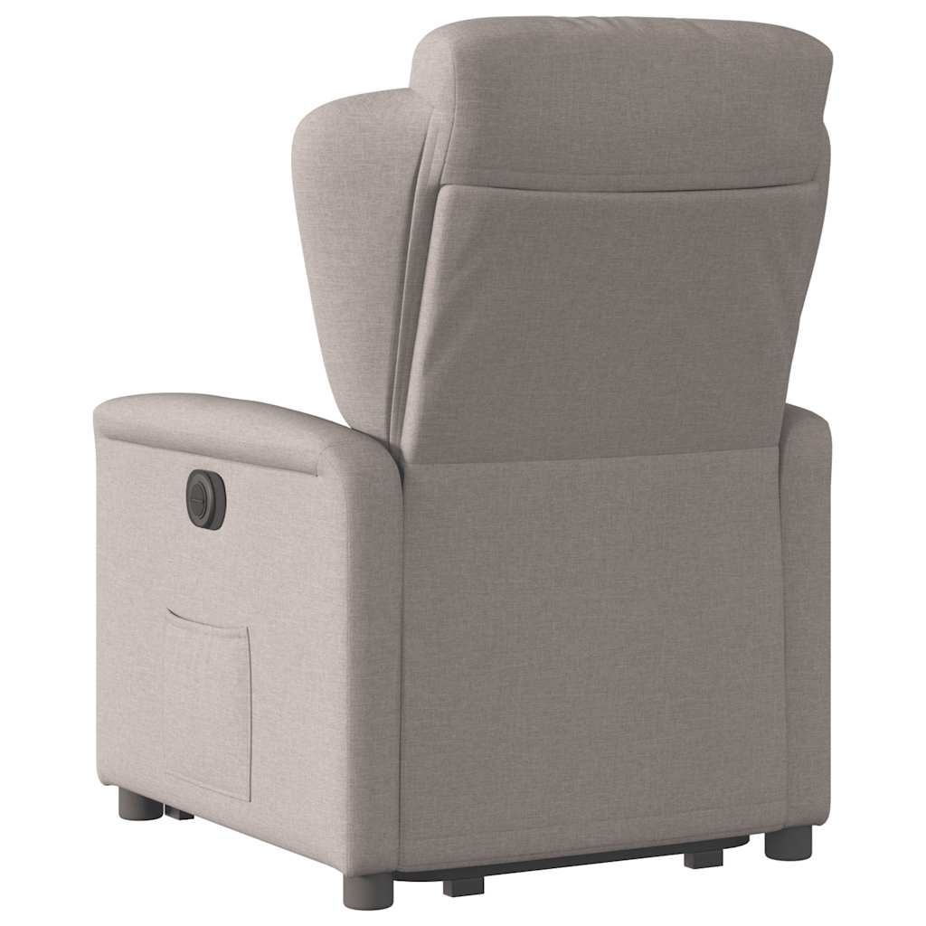 Fauteuil inclinable taupe tissu - XIOS