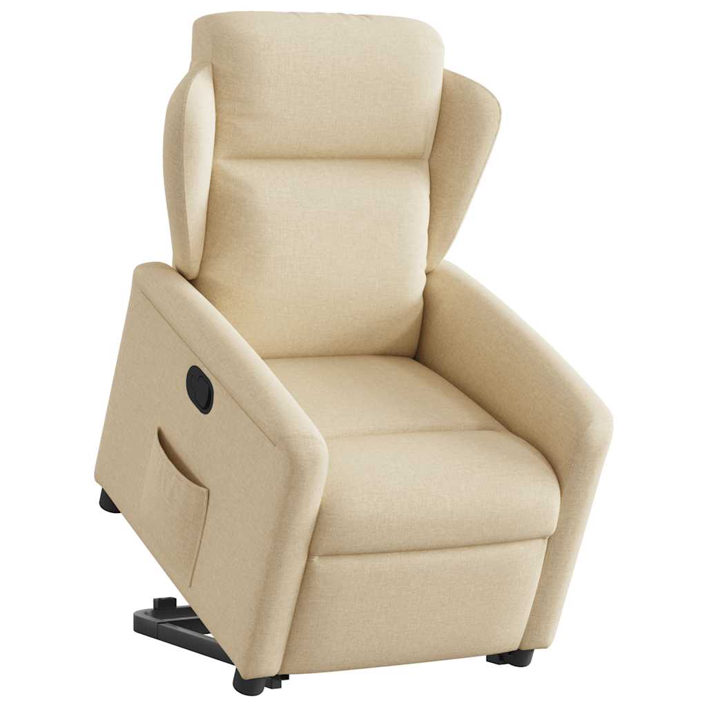 Fauteuil inclinable Crème Tissu - XIOS
