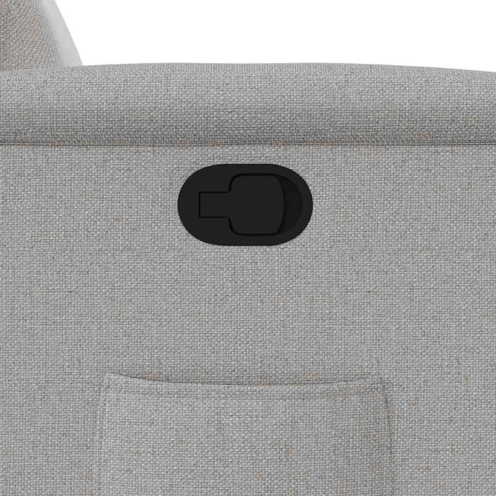 Fauteuil inclinable gris nuage tissu