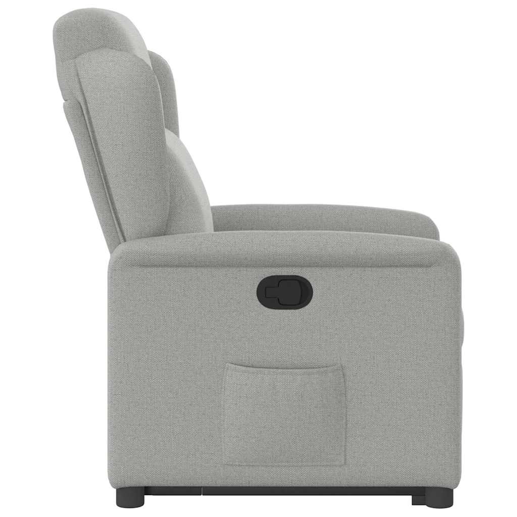 Fauteuil inclinable gris nuage tissu