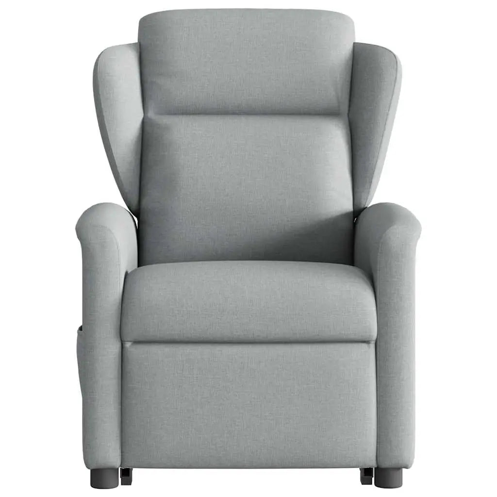 Fauteuil de massage inclinable Gris clair Tissu - XIOS