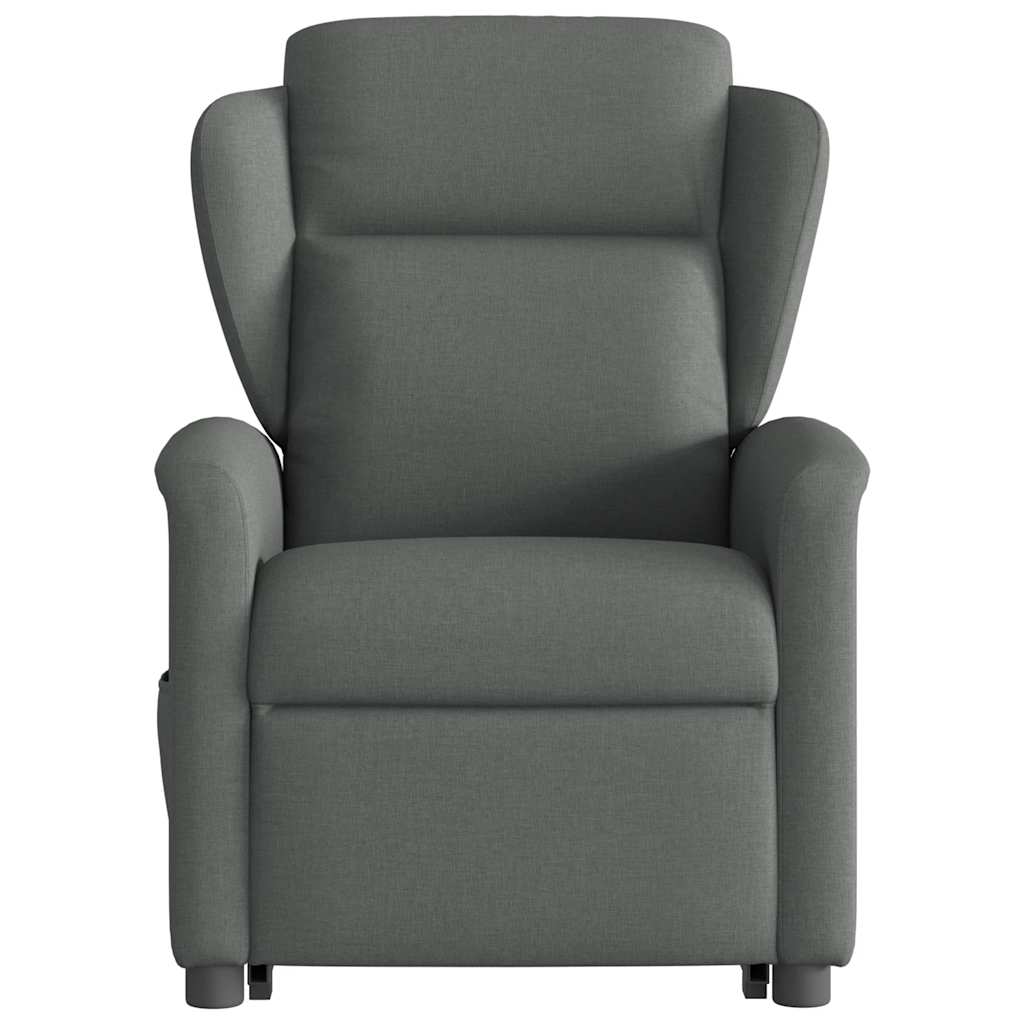 Fauteuil de massage inclinable Gris foncé Tissu - XIOS