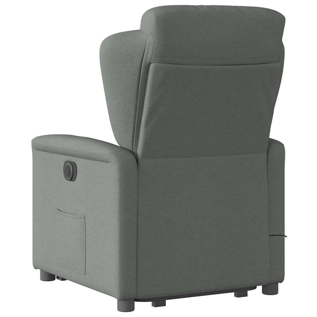 Fauteuil de massage inclinable Gris foncé Tissu - XIOS