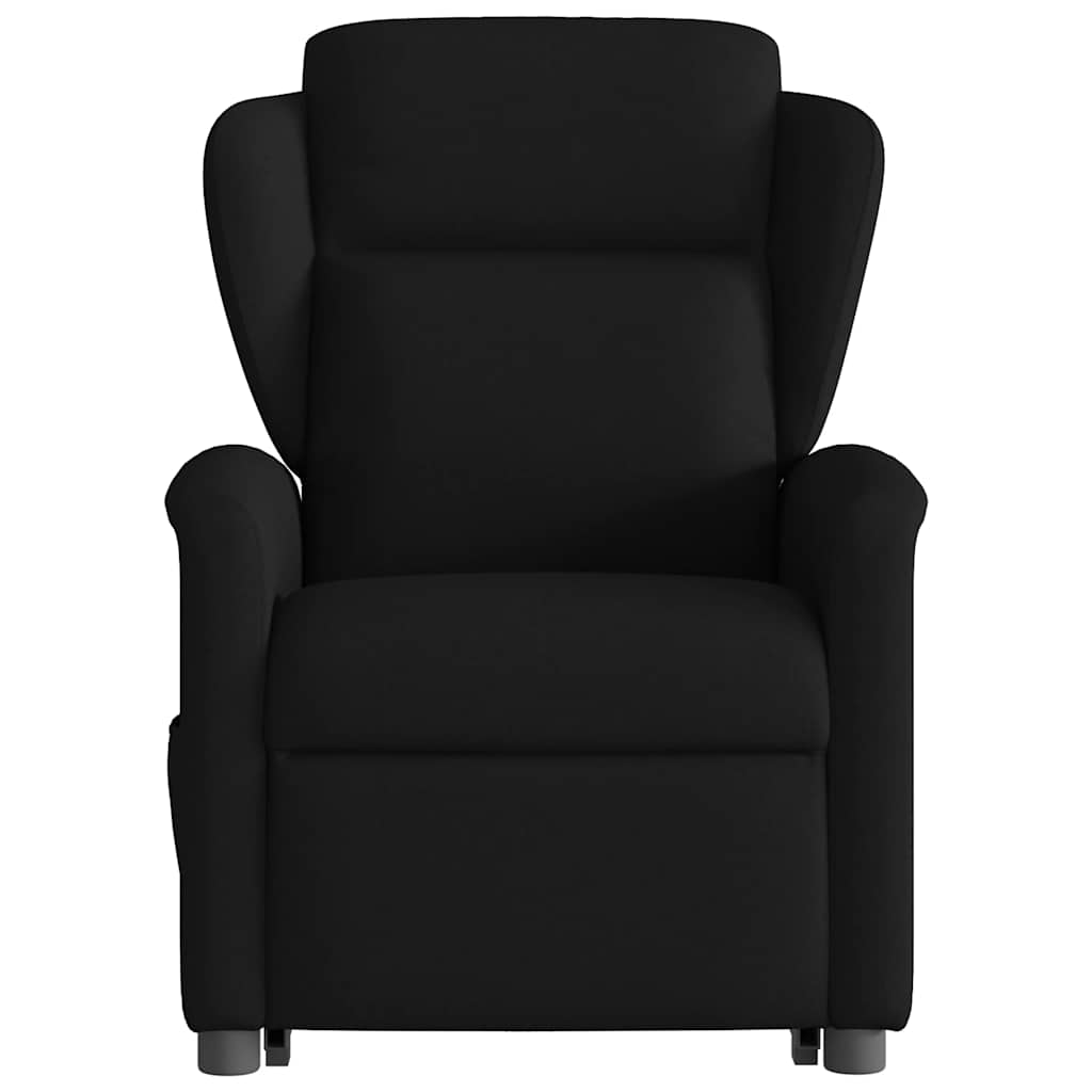 Fauteuil de massage inclinable Noir Tissu