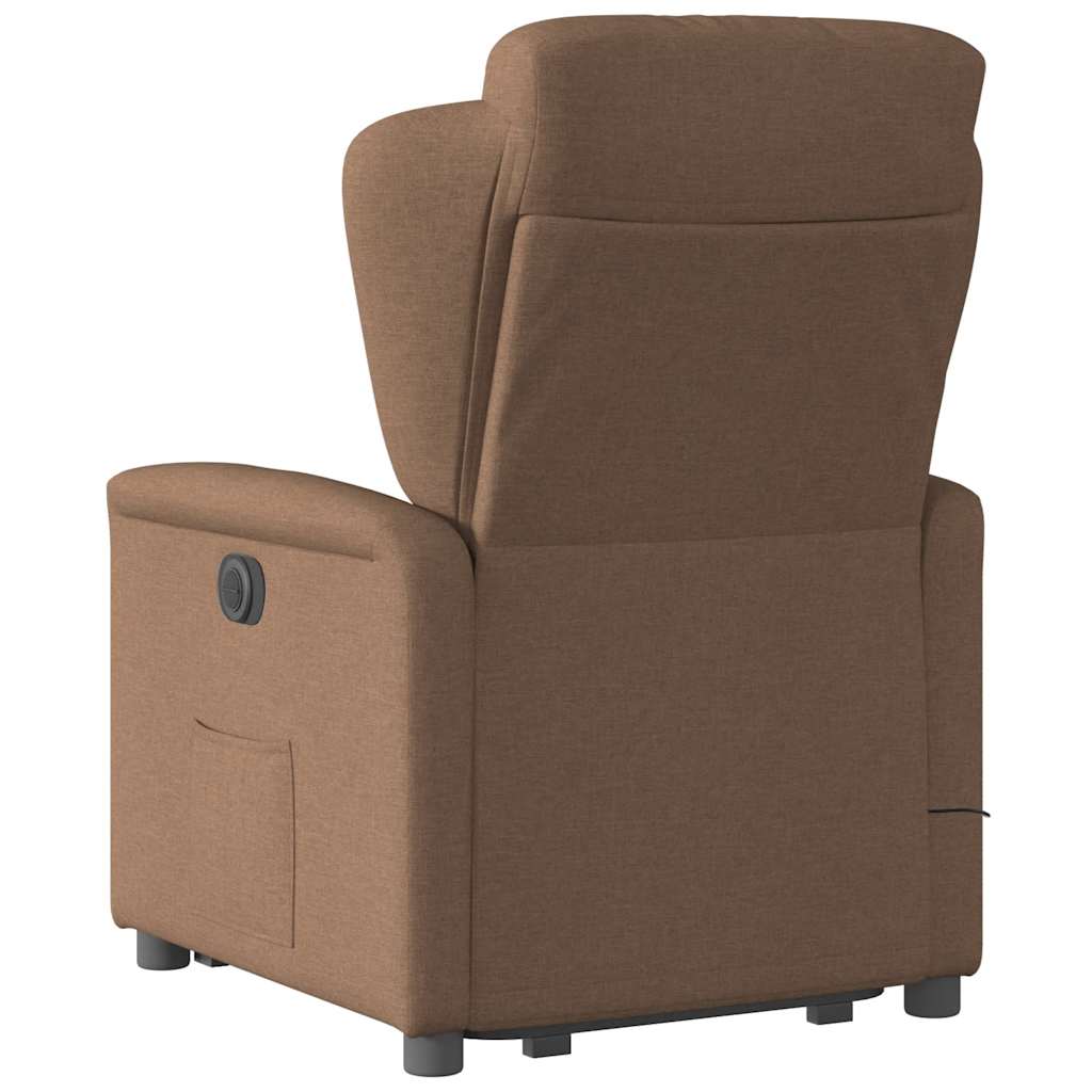 Fauteuil de massage inclinable Marron Tissu - XIOS