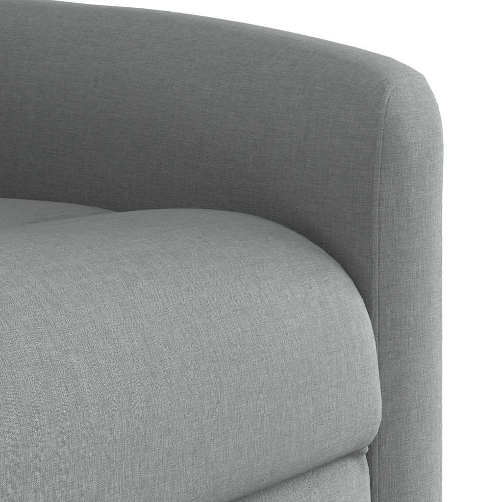 Fauteuil inclinable électrique gris clair tissu