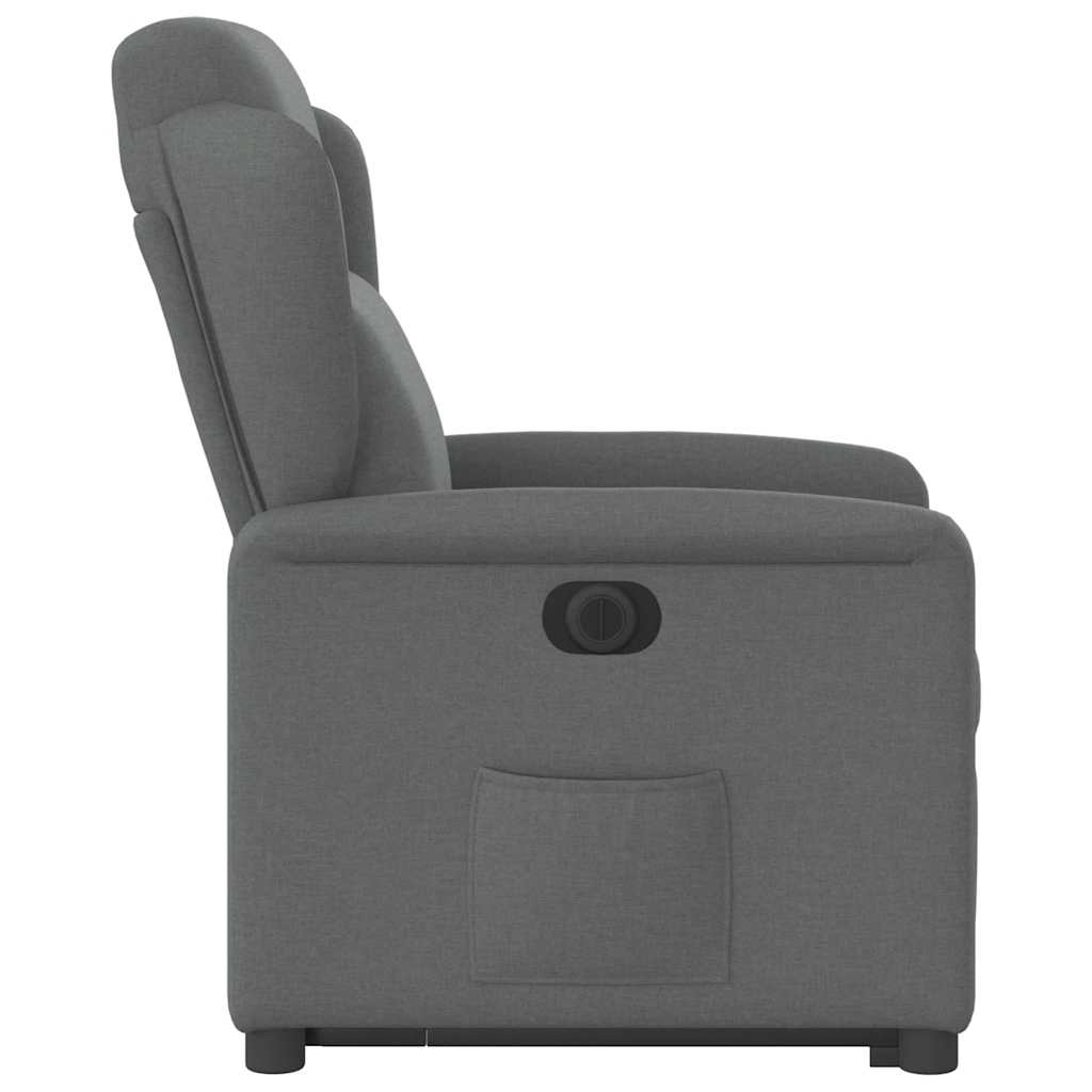Fauteuil inclinable électrique gris foncé tissu - XIOS