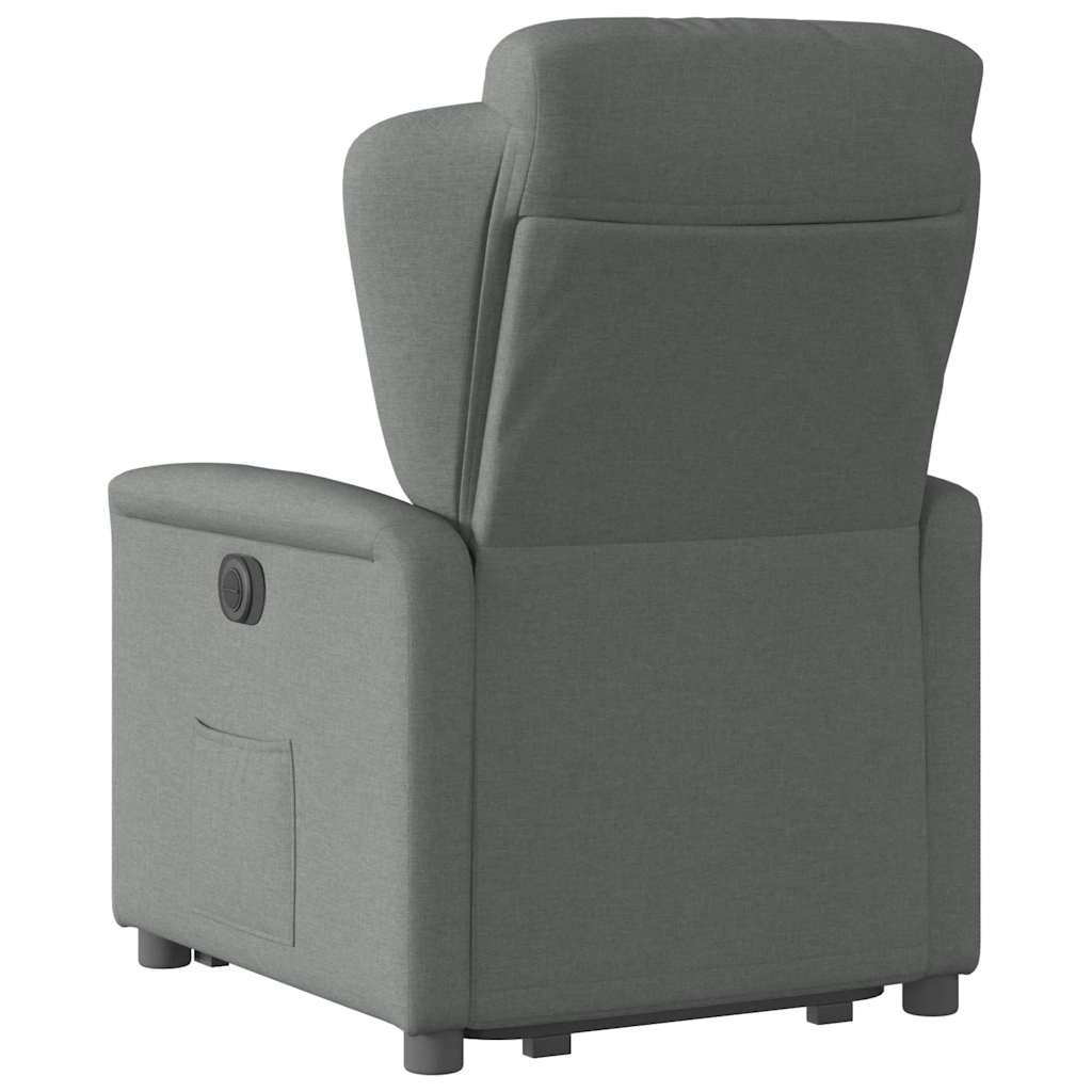 Fauteuil inclinable électrique gris foncé tissu - XIOS
