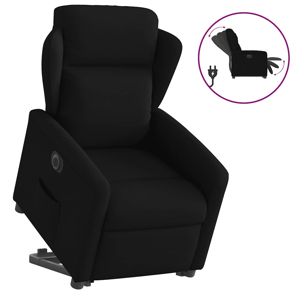 Fauteuil inclinable électrique noir tissu - XIOS