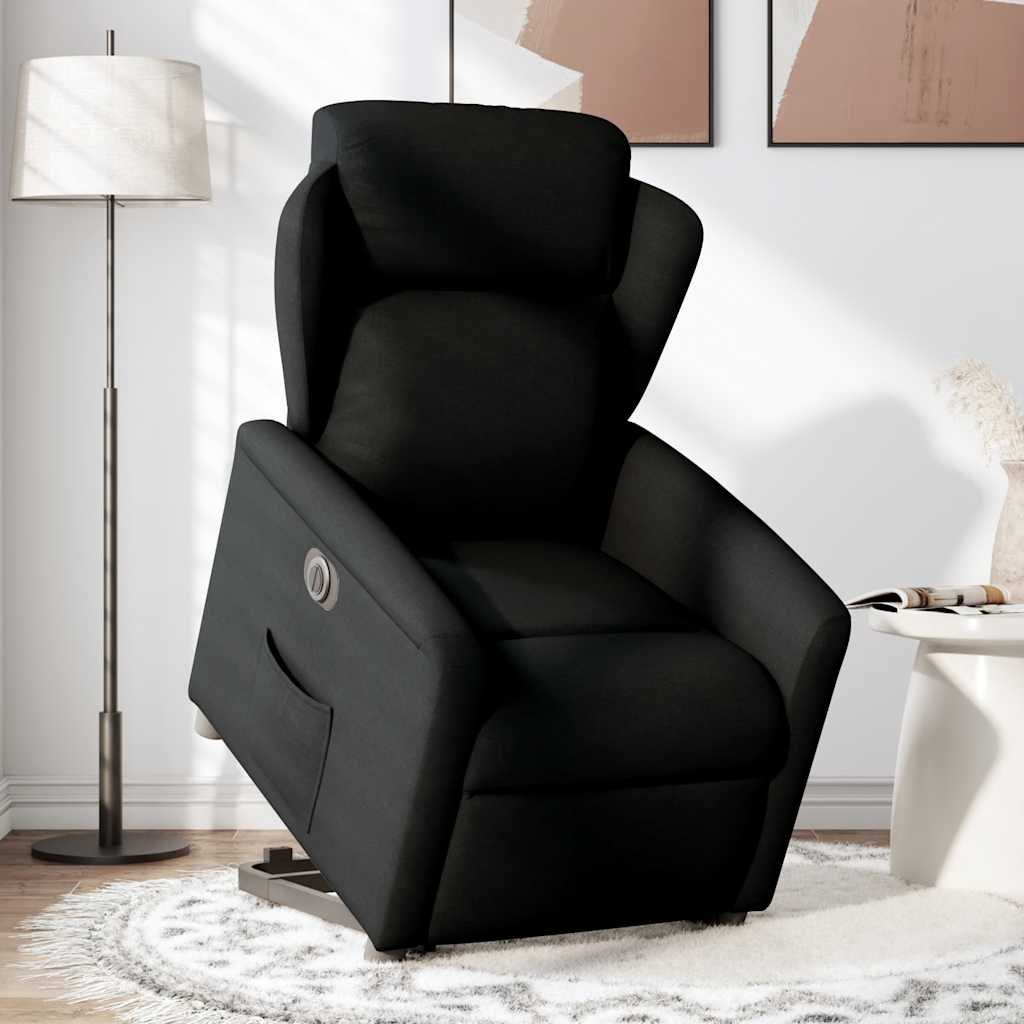 Fauteuil inclinable électrique noir tissu - XIOS