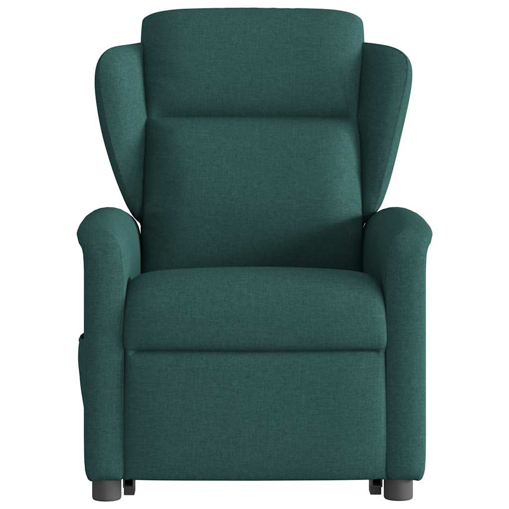 Fauteuil inclinable électrique vert foncé tissu - XIOS