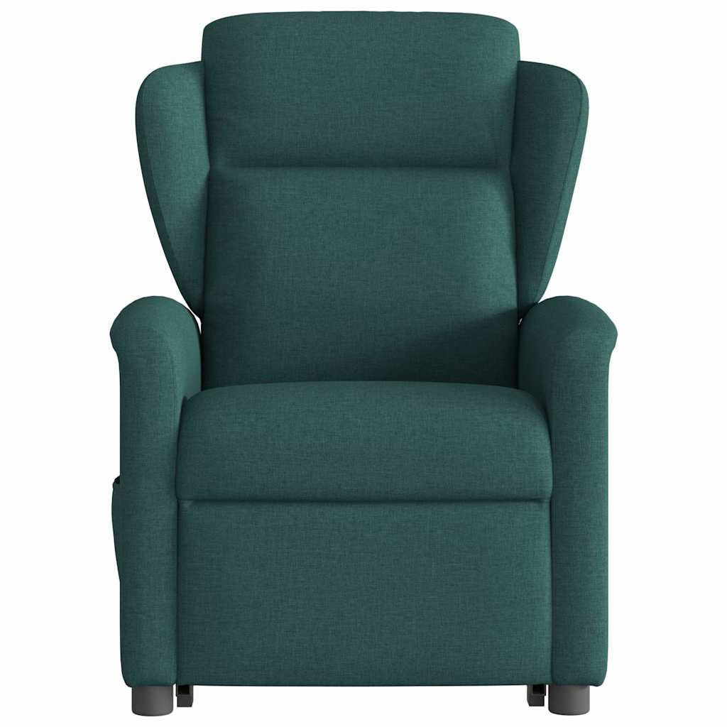 Fauteuil inclinable électrique vert foncé tissu