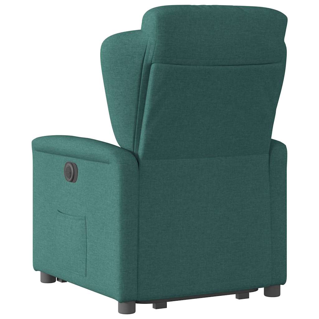 Fauteuil inclinable électrique vert foncé tissu - XIOS