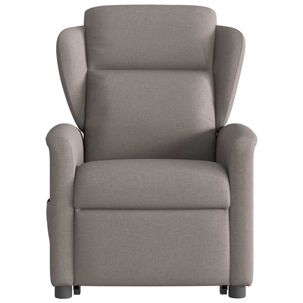 Fauteuil inclinable électrique taupe tissu
