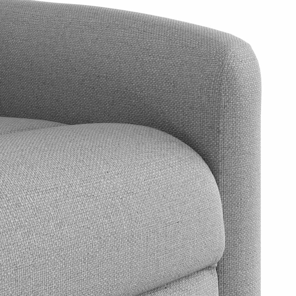 Fauteuil inclinable électrique gris nuage tissu