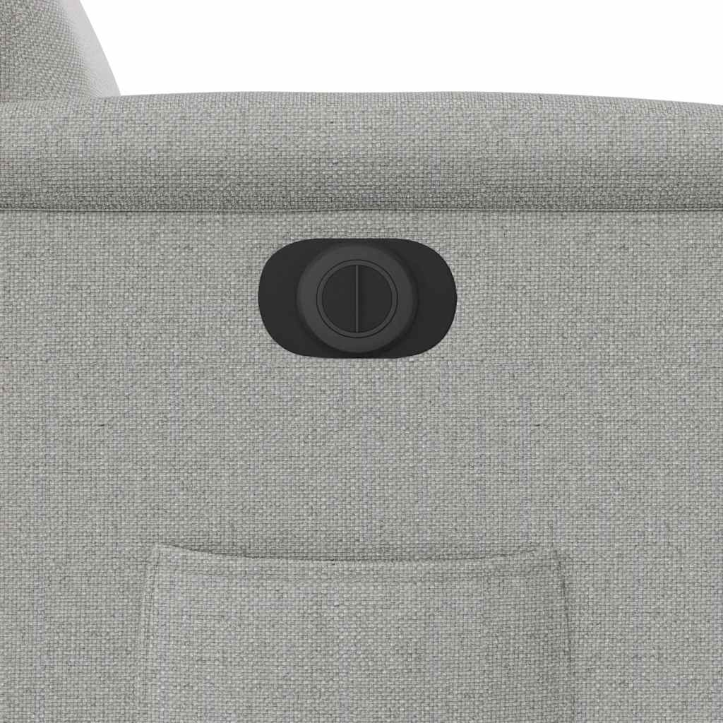 Fauteuil inclinable électrique gris nuage tissu